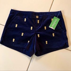 NWT Lilly Pulitzer Velveteen Adie Shorts Sz 2